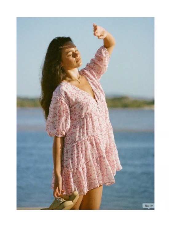 Sabo Skirt Dresses & Skirts - Sabo Skirt Pink Floral Babydoll Dress, XS